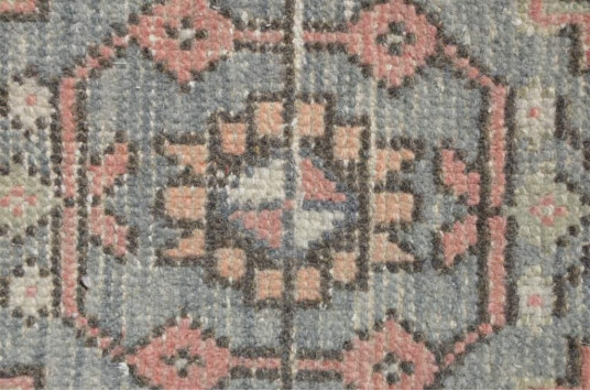 Handmade Turkish Vintage Small Area Rug Doormat For Home Decor 2'9,1" X 1'6,9"