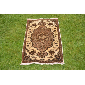 Natural Turkish Vintage Small Area Rug Doormat For Home Decor 3'0,6" X 1'6,1"